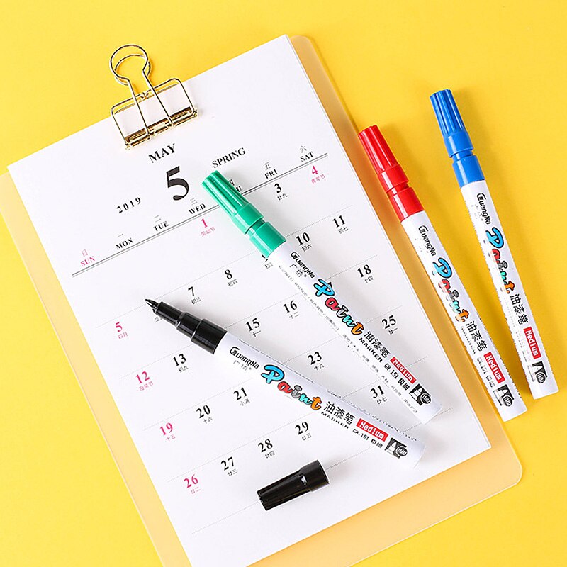 Paint Cleaner Car Wheel Tire Oily Painting Pen Auto Rubber Tyre Polishes Metal Permanent Marker Graffiti Touch Scratch Wet Wax