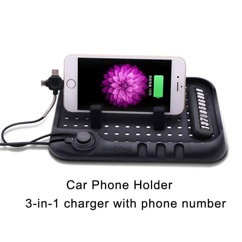 Universal Silicon Auto Mobiele Telefoon houder mobiele telefoon antislip Mat voor GPS en Telefoon Opladen auto styling