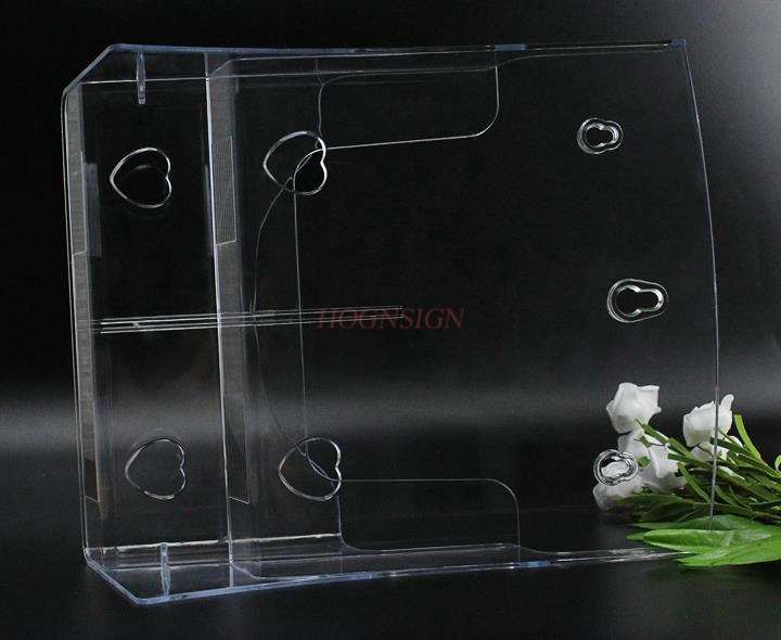 A4 Twee-Layer Desktop Transparante Informatie Plank Display Box Folder Catalogus Muur Opknoping Acryl Informatie Doos