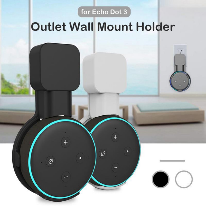 Outlet Wall Mount Stand For Echo Dot 3rd Speaker Wall Mount Speaker Holder Compact Hanger Holder Stand Grip For Echo Dot 3rd