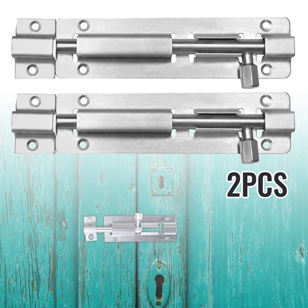 Window Door Bolt & Lock 1 Pack 2pcs DIY Door Bolt Door Lock For Bathroom