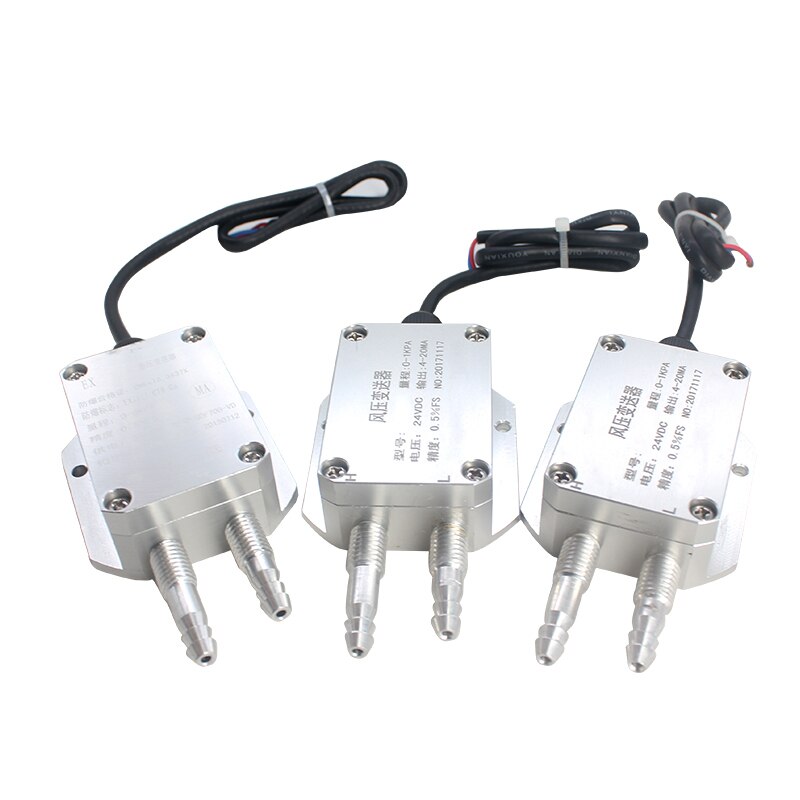 0-10V Output DC12-36V Digital Wind Differential Pressure Transmitter Air Differential Pressure Transducer