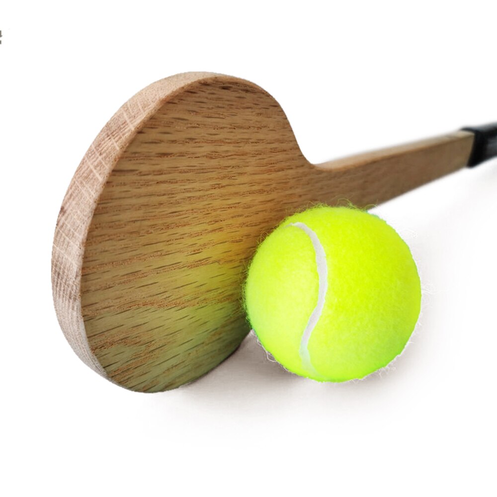 Tennis Paddle Racket Wooden Tennis Training Racquet Tennis Accuracy