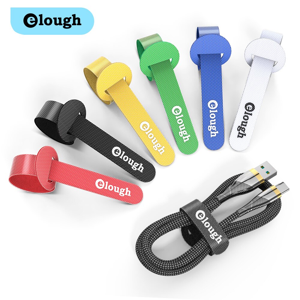 Elough USB Kabel Wickler Organizer Telefon Kabel Verwaltung Maus Computer Kopfhörer Draht Wickler Krawatten Wicklung Haken Schleife Feste Kabel