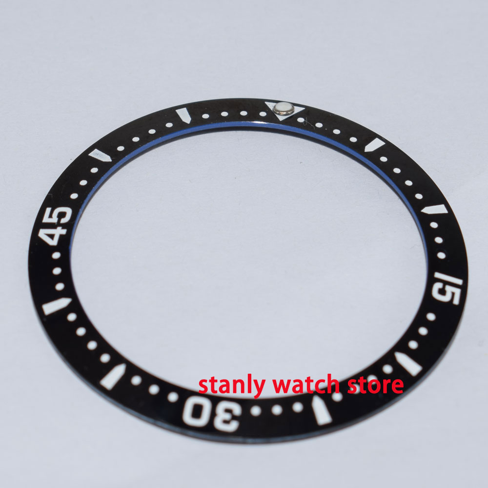 38Mm Zwarte Keramische Bezel Ring Horloge Bezel Insert Fit Voor 40Mm Automatisch Uurwerk Horloge