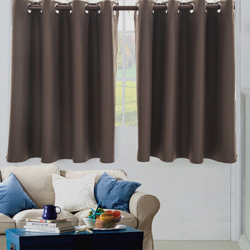 2pc Insulated Foam Lined Heavy Thick Blackout Grommet Window Curtain Modern Blackout Curtains For Living Room Bedroom