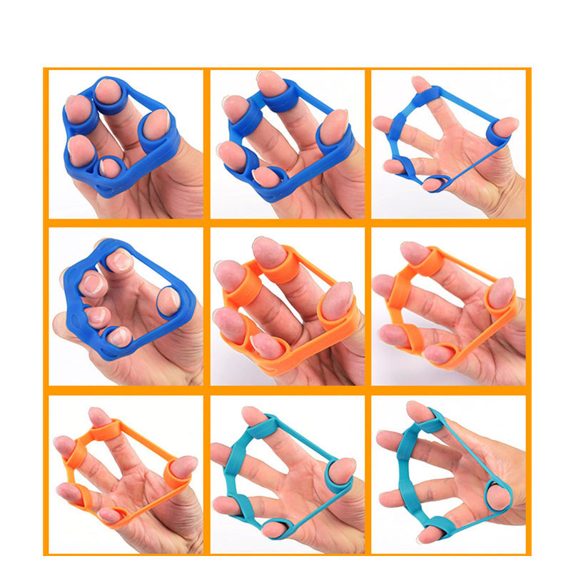 Hand Gripper Silicone Vinger Expander Oefening Handgreep Pols Sterkte Trainer Vinger Uitoefenaar Resistance Bands Fitness
