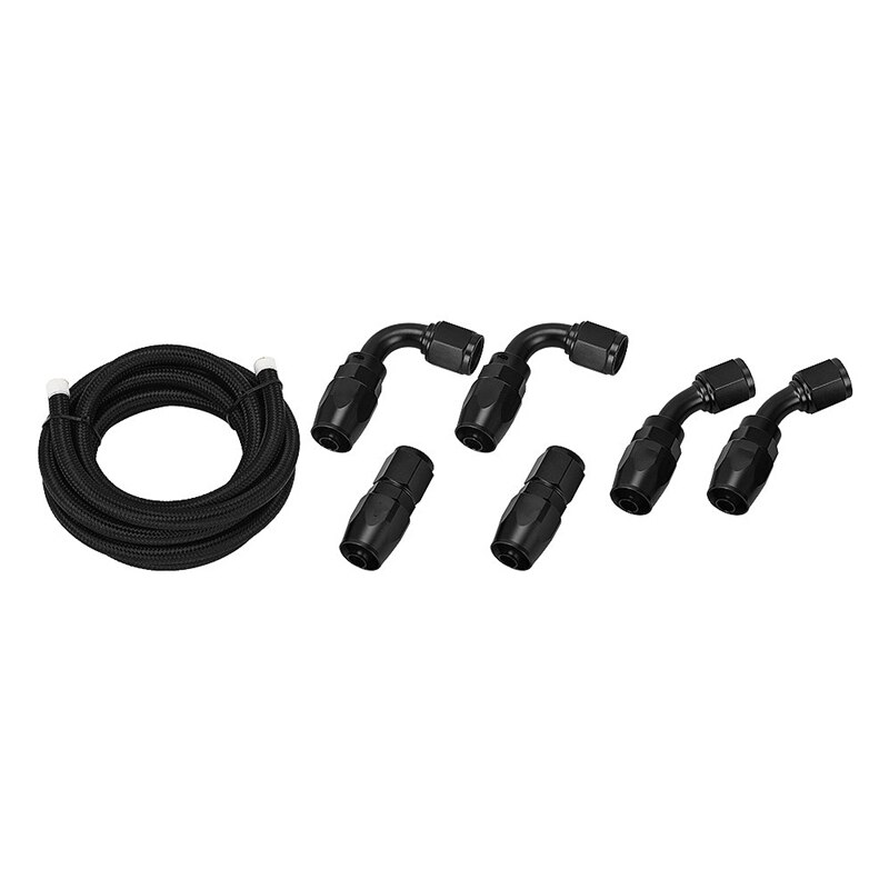 Car Modification An6 Oil Cooling Joint Set Nylon Braid Modified Oil Cooler Tubing Kit