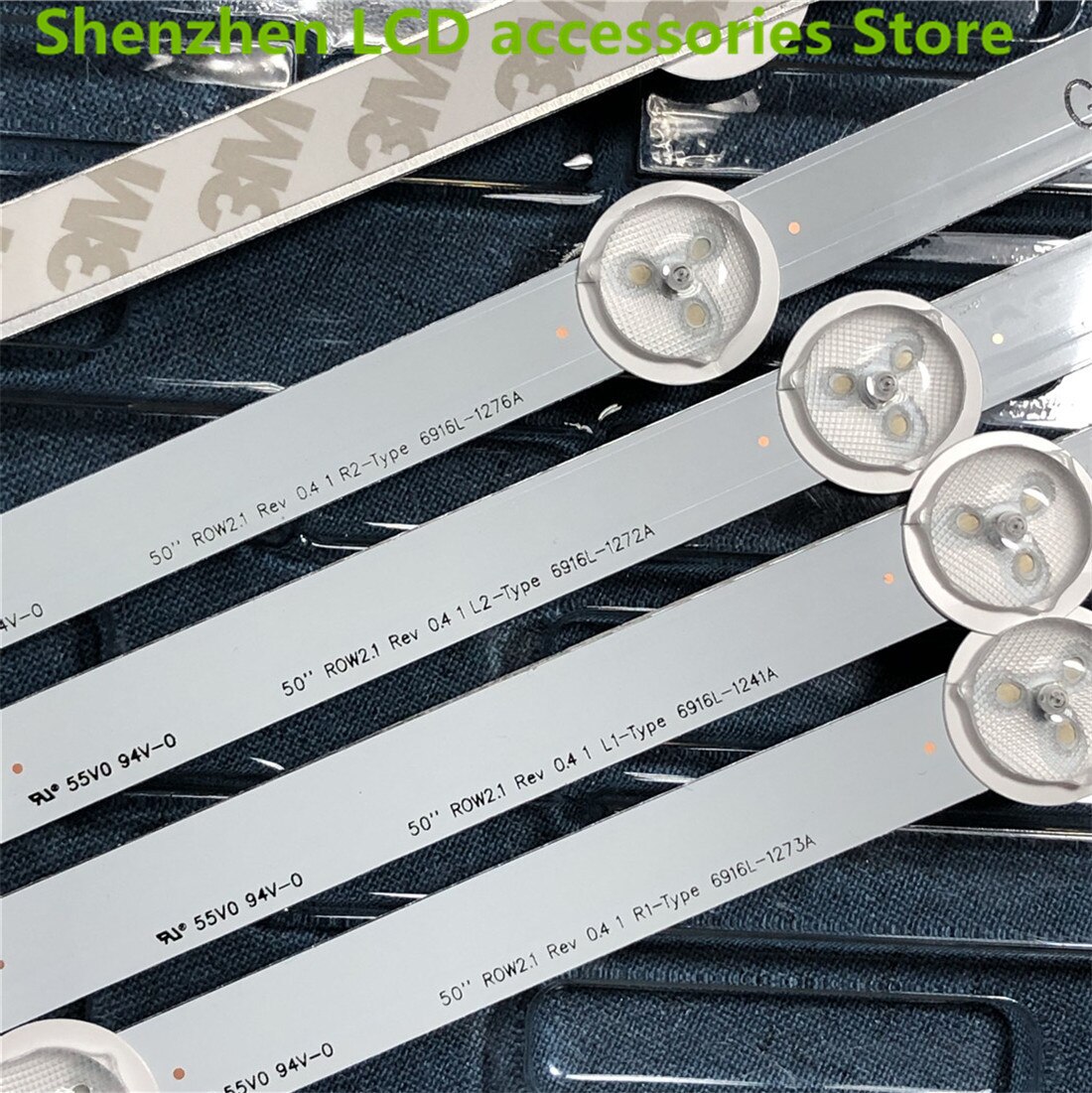 Tira de luces LED, accesorio para 6916L-1272A LG (L2) 6916L-1241A (L1) 6916L-1273A (R1) 6916L-1276A (R2), 50 &quot;, 1 juego = 12 unidades