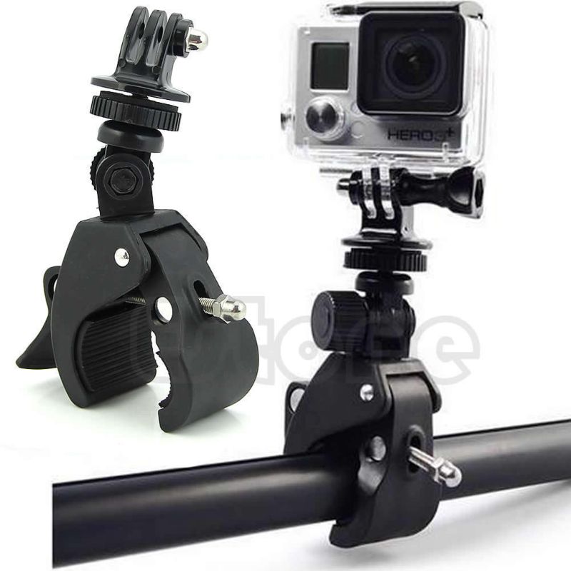 Statyw kamery uchwyt + adapter zacisk kierownicy stabilizator poprzeczny dla GoPro bohater 1 2 3 3 + nowość