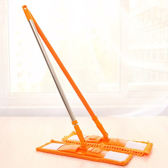 Creativo Mocio pianoforte in Acciaio Inox di Alta Qualità Comoda Maniglia Estensibile Lavapavimenti Soggiorno Cucina Strumenti di Pulizia: arancia