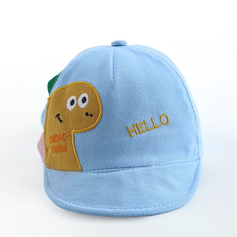 Lente Zomer Baby Baseball Cap Zachte Dakranden Cartoon Dinosaurus Baby Hoed Voor Jongen Meisjes Zonnehoed Outdoor Kinderen Kids Hoed caps 1-3Y