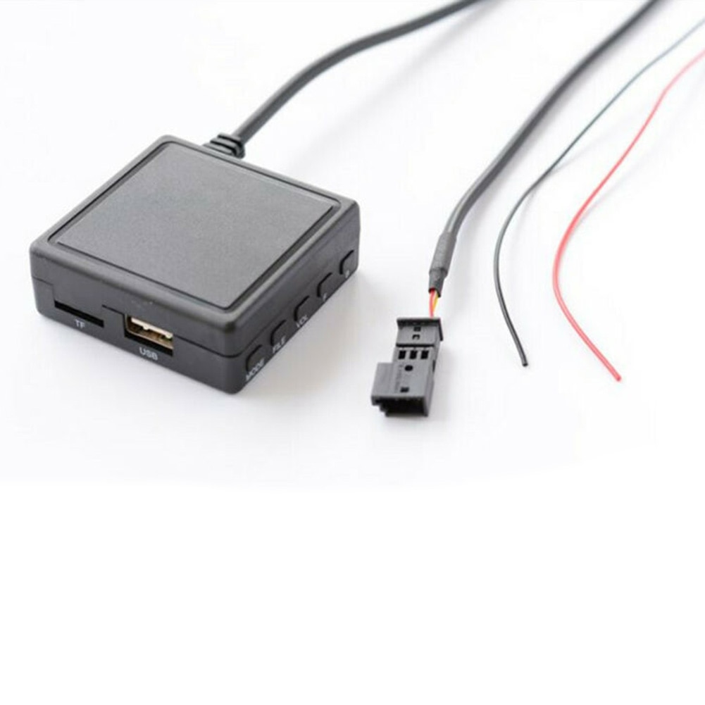 Bil aux kabel adapter med mikrofon usb 3 pin til bluetooth modul til bmw  e53 e46 e39 navigationsradio til usb flashdrev