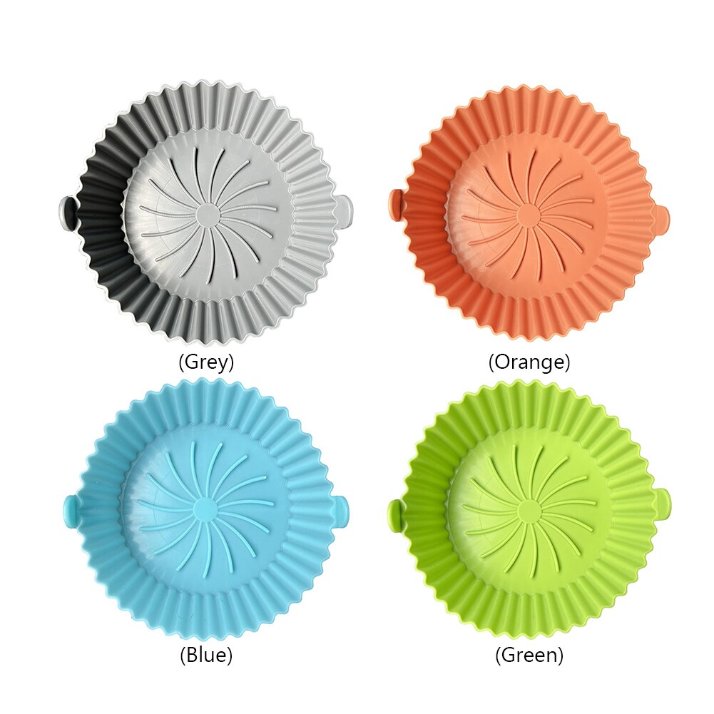 Silicone Mat Air Fryer Liner Steamer Pad Baking Inner Liner Mats Cooking No Oil Pan Basket Kitchen Utensils Airfryer Accessories