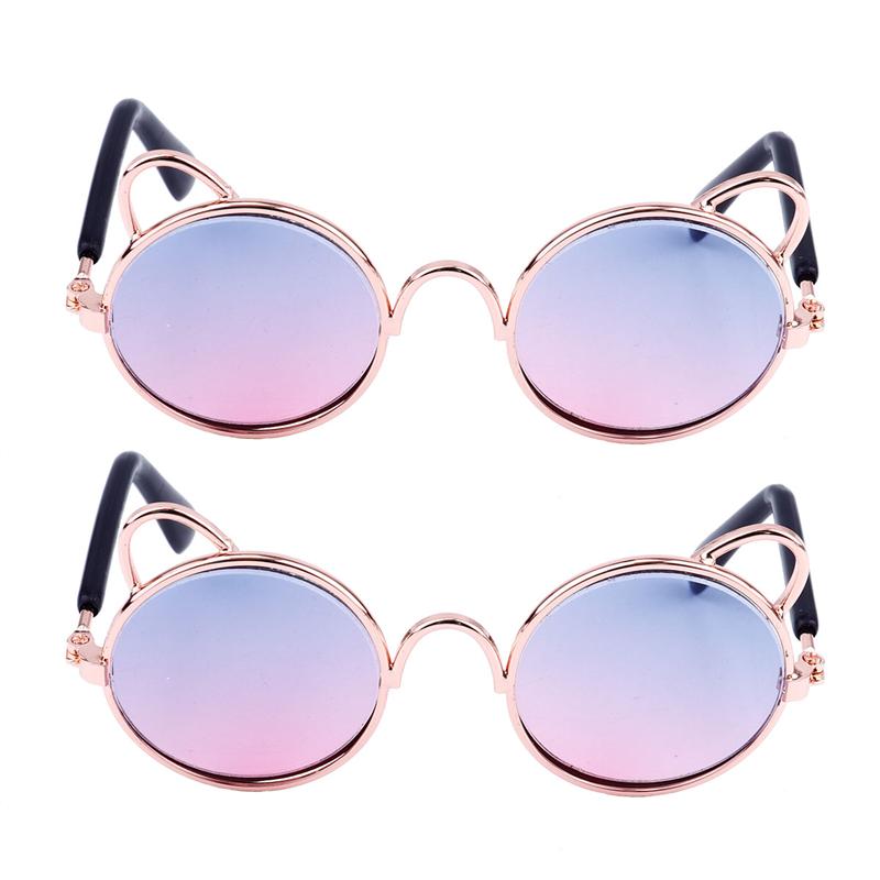 2 sztuk śmieszne okulary przeciwsłoneczne uroczy placki okulary przeciwsłoneczne klasyczne oczu nosić okulary Cosplay