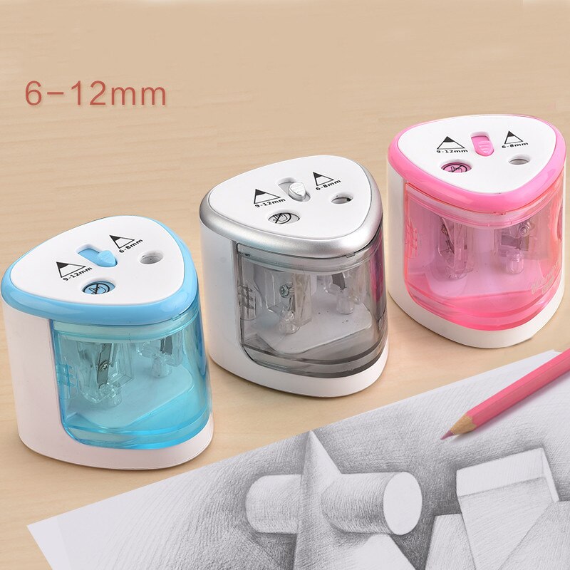 Electric Auto Pencil Sharpener School Office Supplies Battery Operated Cute Stationery Student