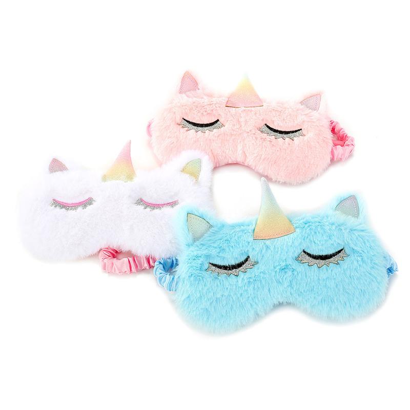 Masque pour les yeux en forme de licorne, bandeau de nuit, léger et confortable pour dormir, bandeau de nuit Super doux pour dormir en déplacement, siestes de travail