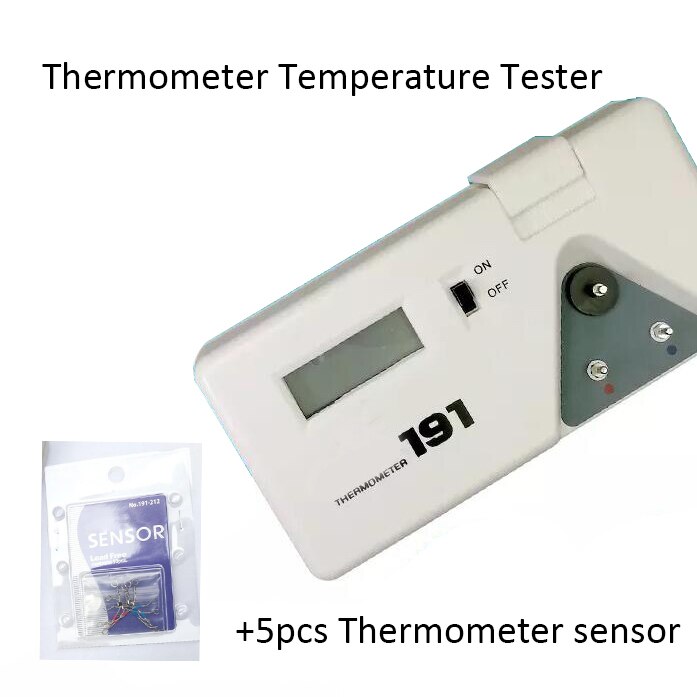 NOVFIX Digital Thermometer Lötkolben Spitze Temperatur Tester mit 10 stücke Thermometer Sensor: einstellen wie Bild