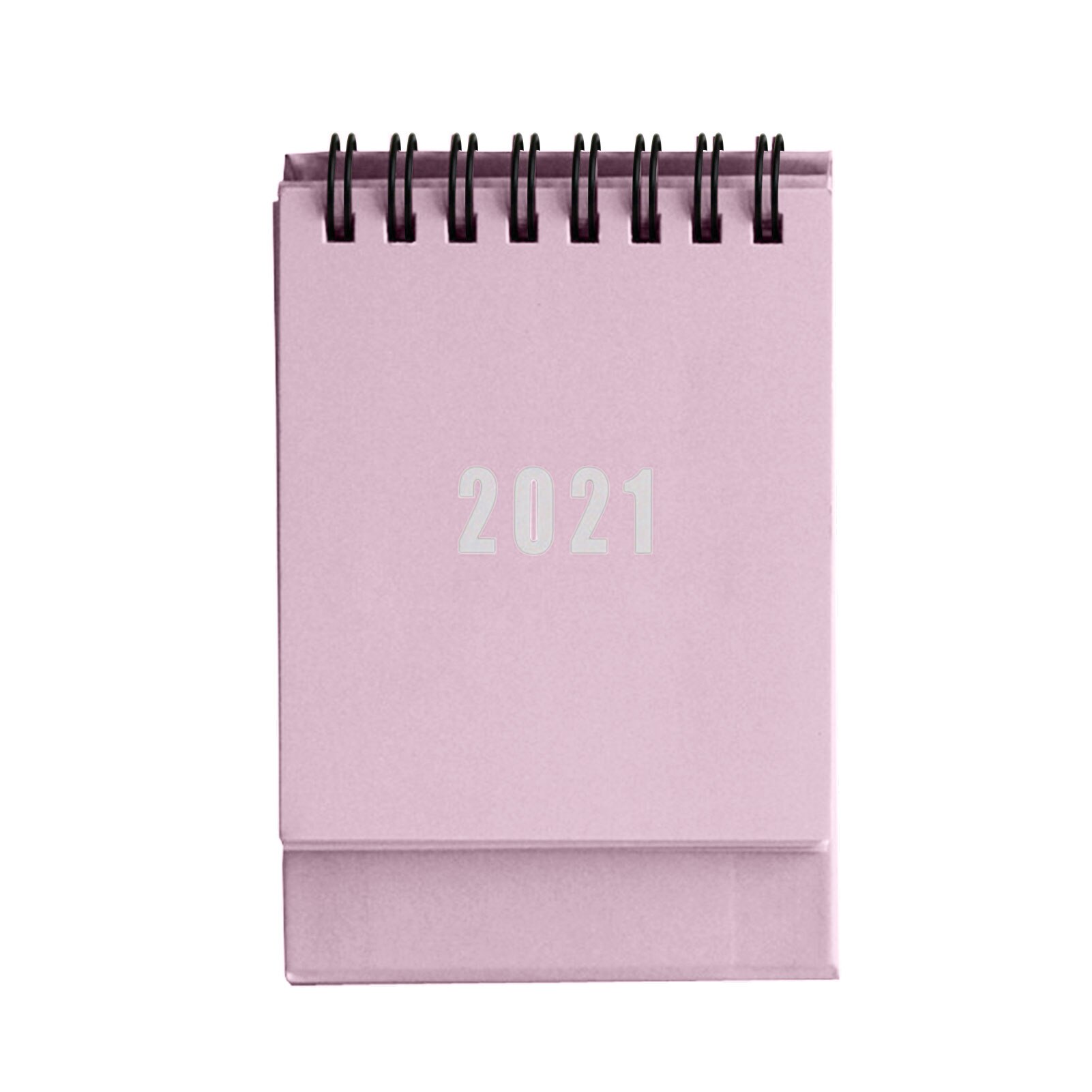 Mini Desk Calendar Desktop Ornaments Portable Work Note Calendar Year Plan Schedule Back To School: Pink