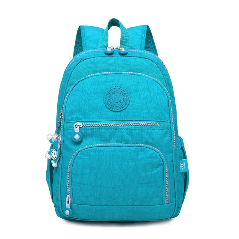 Female Backpack Women School Backpack for Teenage Girls Mochila Feminina Laptop Bagpacks Travel Bags Casual Sac A Dos: Lake blue