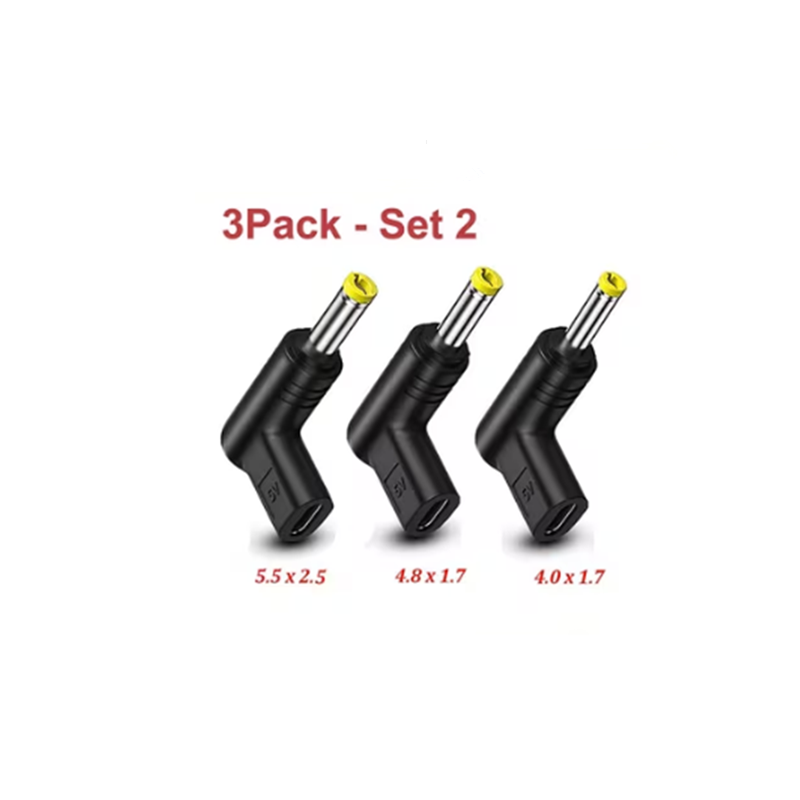 adapter USB rodzaj-C na złącze zasilania DC 5V, żeńskie USB-C na męskie złącze DC robić routera, oświetlenia doprowadziło i głośnika: Ciemnoszary