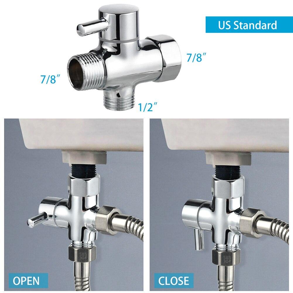 21 x 16 x 8cm rostfritt stål toalett dusch med adapter handhållen ingen läckande bidé sprutsats