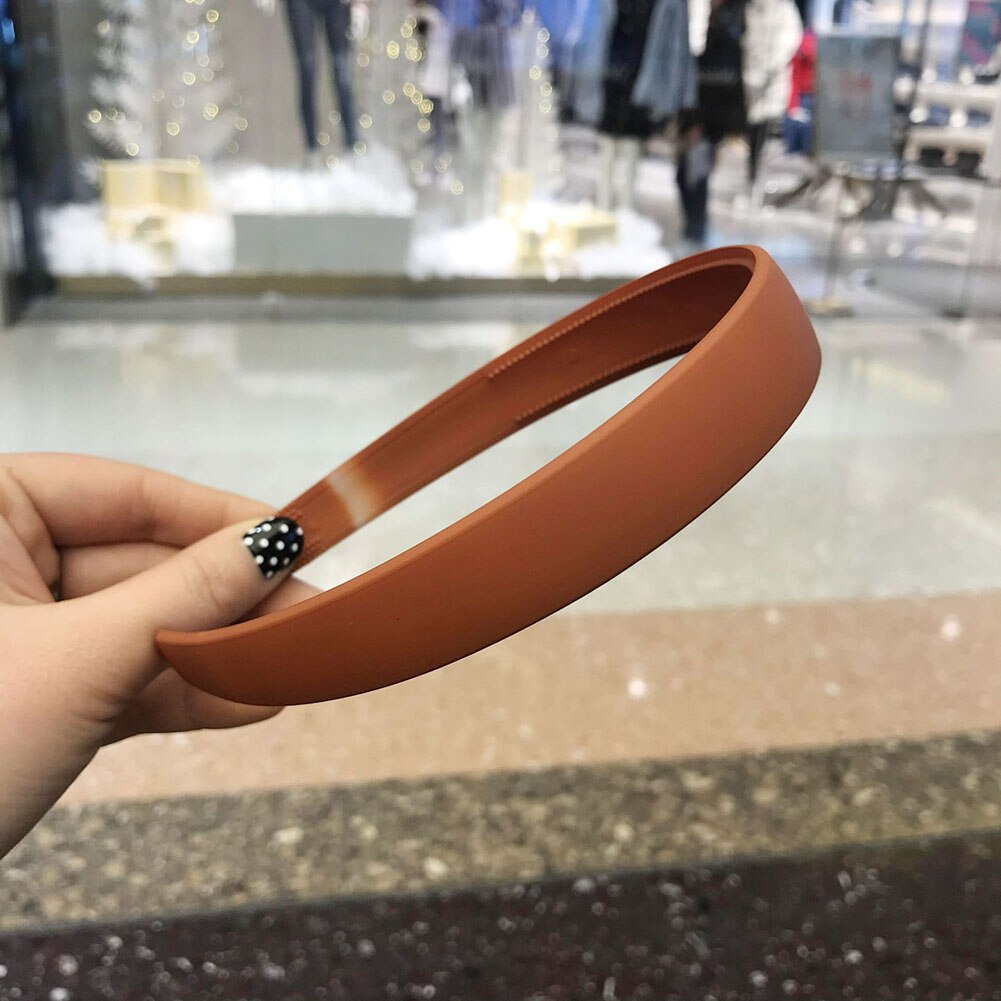 Vrouwen Solid Knoop Vrouwen Haarbanden Meisje Hoofdbanden Ins Breed Dame Hoofddeksels Haar Accessoires: Oranje