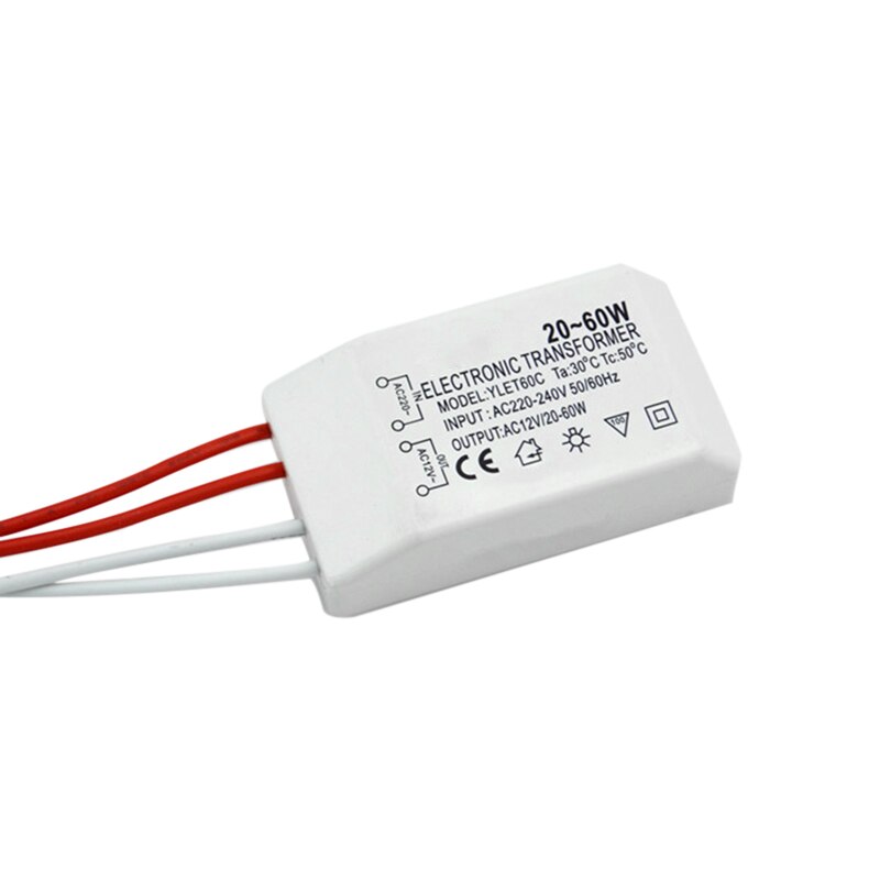 220v to 12v ac-dc lampe led elektronisk transformer strømforsyning driver adapter