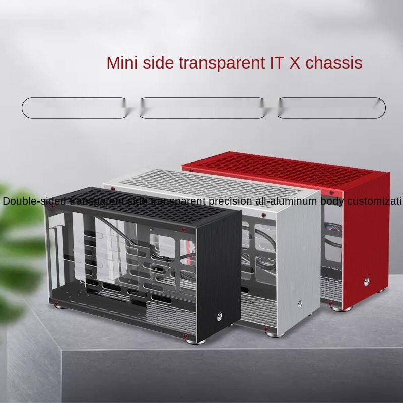 X1 Mini Mini all aluminum HTPC itx A4 small case game desktop computer host box non-k55 G5 B2
