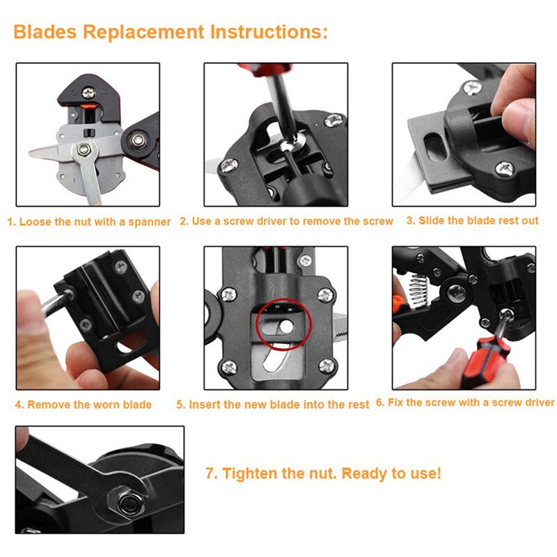 8-inch Cable Cutter CR-V Steel Clamps Pliers 5mm Wire Cutter Stripping Crimping Cutting Tools Pliers Hand Tools