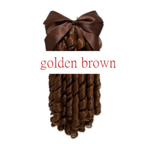 Koninklijke Roll Haar Paardenstaart Clip Zwarte Prinses Haar Producten Middeleeuwse Europen Haar Voor Vrouwen Avond Party Hoofd Dragen Accessoires: golden brown