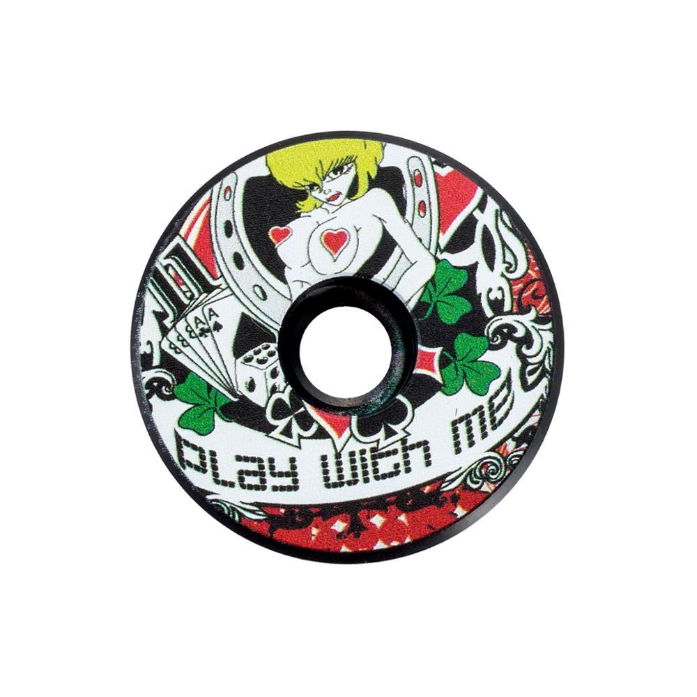 1-1 / 8 " Road Bike Headset Cap Bicycle Stem Top Cap With M6*30 MM Bolts 1 Piece