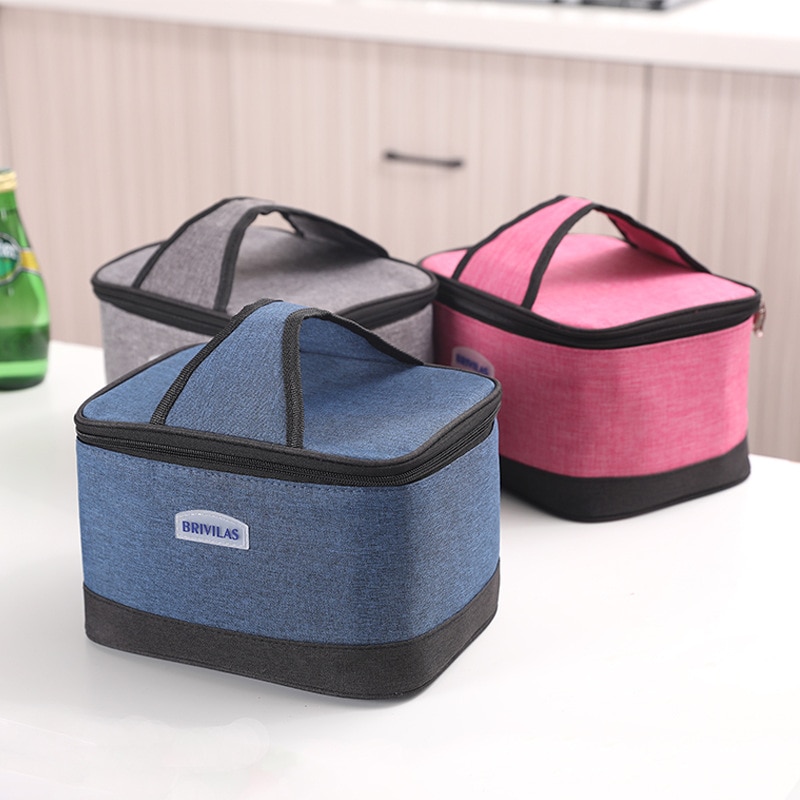 Verse Koeler Tassen Grote Capaciteit Waterdichte Oxford Draagbare Rits Thermische Lunch Tassen Voor Vrouwen Lunchbox Tote Picknick Voedsel Zakken