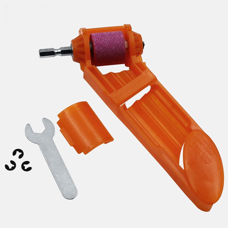 1set corindón de rueda afilador de brocas para taladro de taladro portátil poco alimentado piezas de herramientas de 2-12,5mm poco afilador: 2