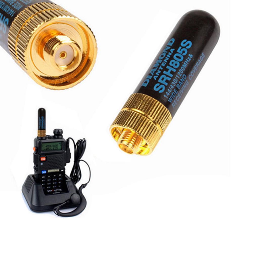 1Pc Black Excellent Workmanship SRH-805S SMA-F Female Dual Band Antenna for Baofengs UV-5R BF-888S Radio антенна