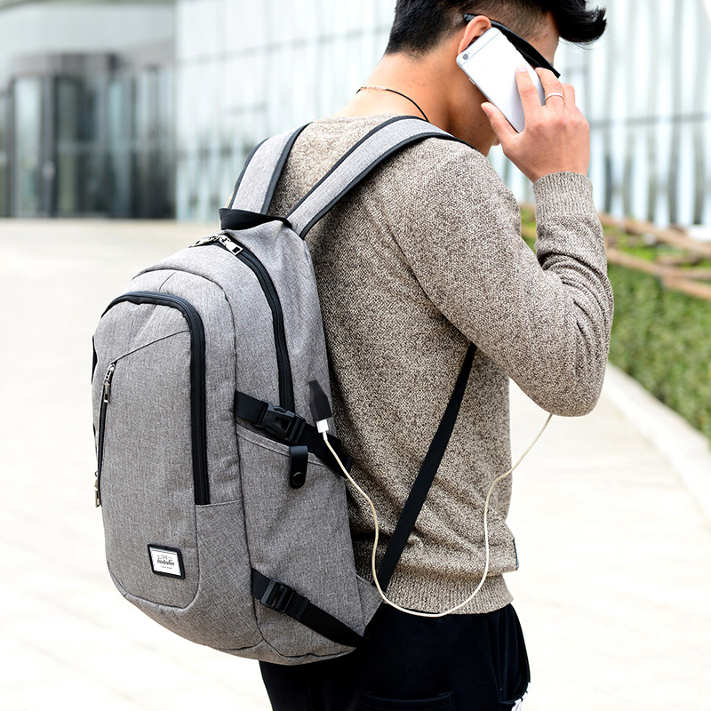 mann laptop rucksack usb lade computer rucksäcke casual stil taschen große männliche business reisetasche für mann