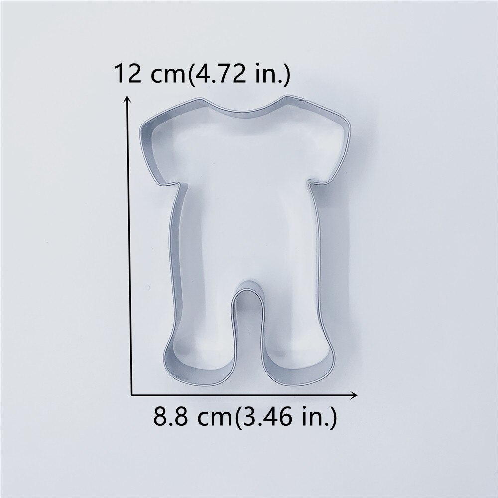 KENIAO Baby Pajama Cookie Cutter for Kids - 8.8 x 12 CM - Baby Shower Biscuit Fondant Bread Sandwich Mold - Stainless Steel