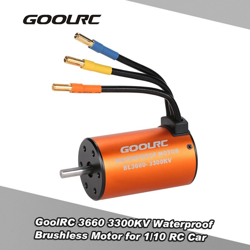 GoolRC Moteur RC Car 1:10 Parts 3650 3660 F540 3500KV 3100KV 3300KV 3800KV 3900KV 4300KV 4370KV Brushless Motor 45A 60A ESC: 3300KV Motor