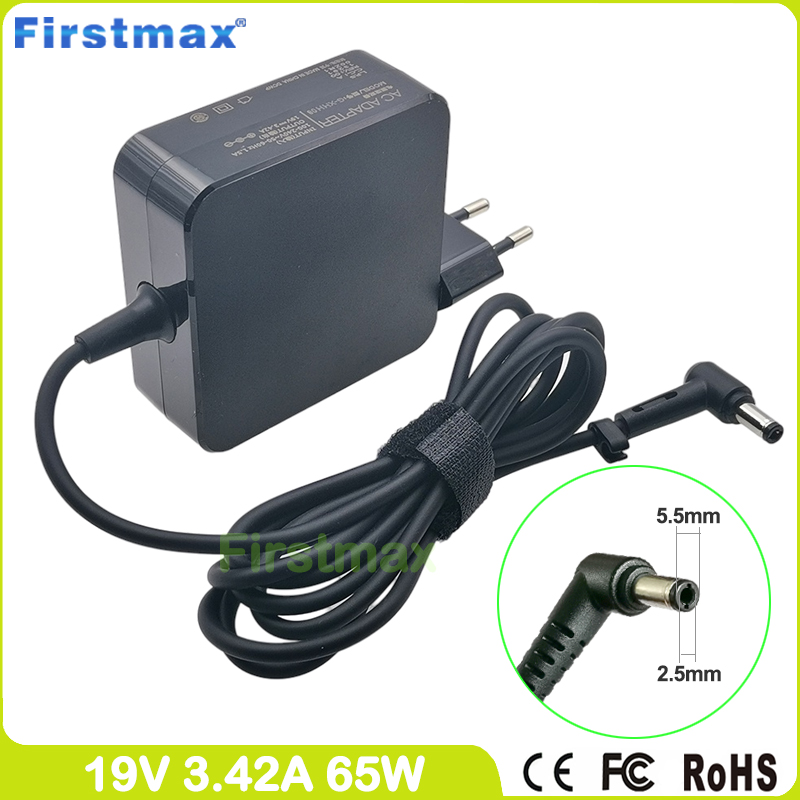 Chargeur pour ordinateur portable 19V, 3,42 A, 65W, adaptateur secteur EXA1208EH, pour asus K43punK45D, K450CA, Kaster H, L34, Laster B, M2C, M3, distillé, N43DA, N45S, P30A, P43EB: Orange