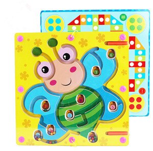 Kinder baum magnetic maze strich perlen puzzle intelligenz desktop-spielzeug früherziehung jungen mädchen holzspielzeug: 14