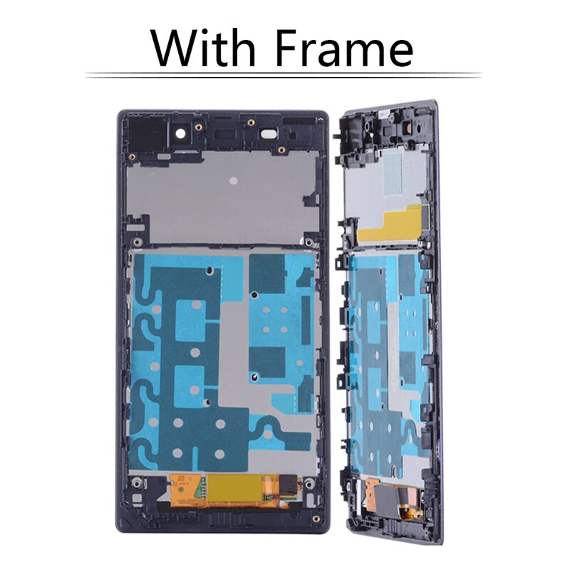 5.0 '' aaa+++ lcd-skærm til sony xperia  z1 c6902 c6903 l39h lcd-skærm touchskærm med ramme digitizer samling gratis værktøjer