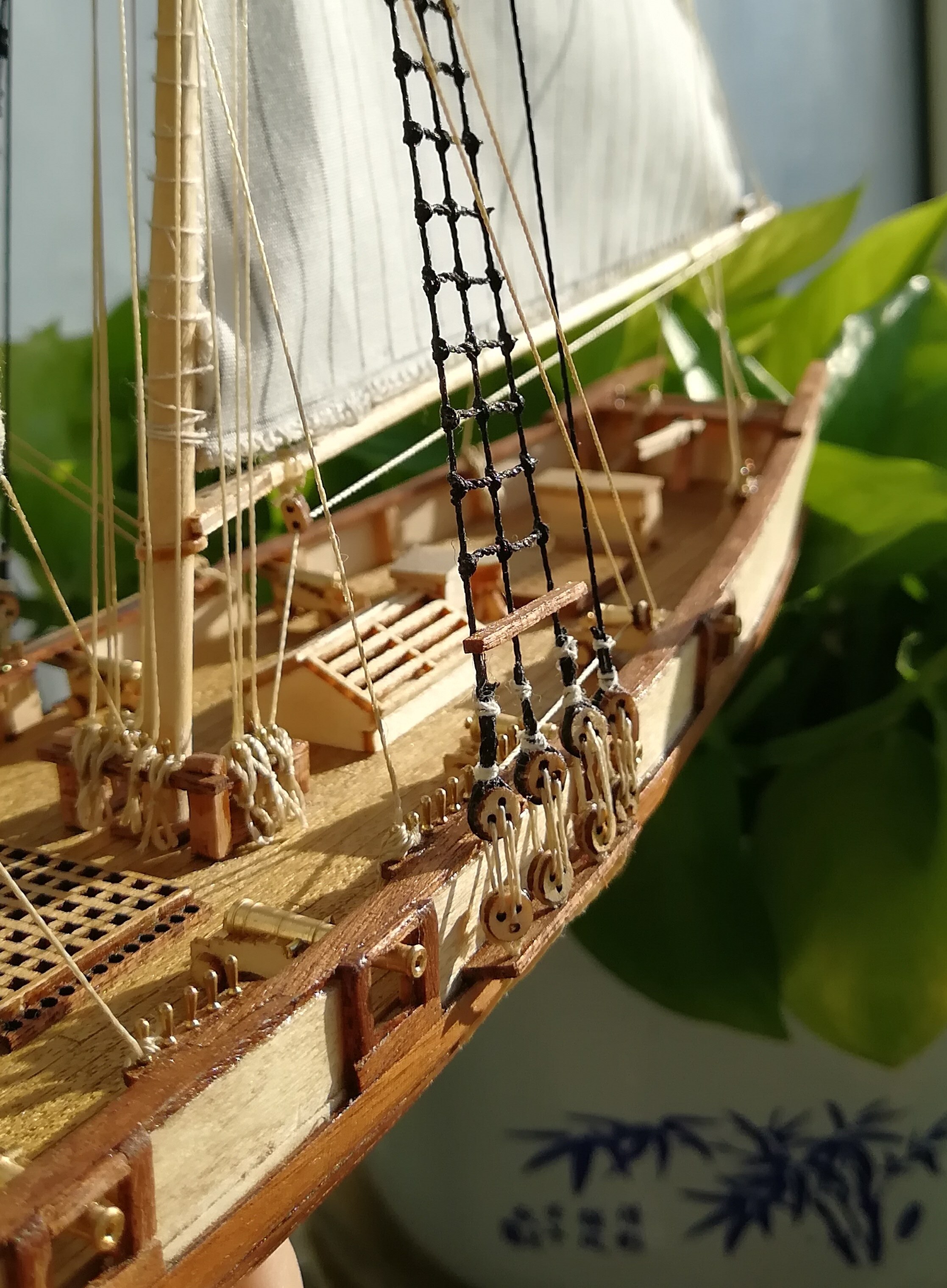 Segelbåt modell monteringssats skala 1:96 harvey segelbåt modell kit