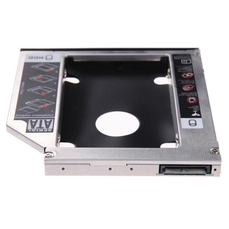 2.5'' 9.5mm Universal SATA 2nd HDD SSD Hard Drive Caddy for CD/DVD-ROM Optical Bay Hard Disk Drive Case with Screwdriver