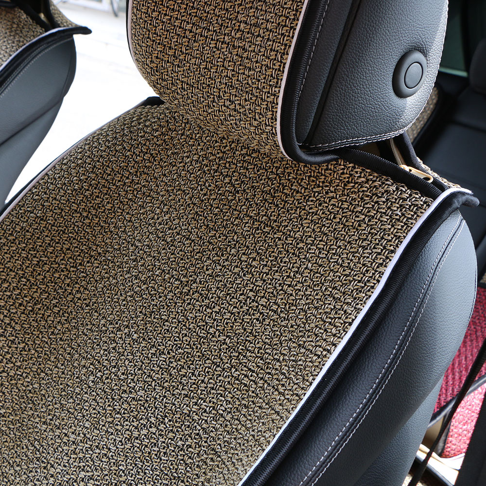 Funda de lino Artificial para asiento de coche, cobertor Universal de cojín para la mayoría de coches, otoño e invierno, 2 unidades