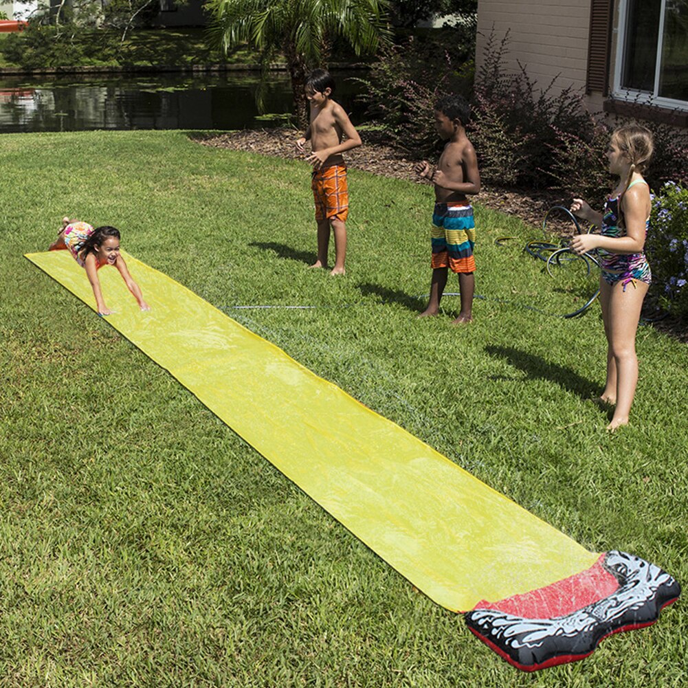 Kids Toy Backyard Lawn Surfboard Giant Surf Summer Wave Rider Outdoor Garden Park Fun Water Slide Sprinkler PVC Splash Pool