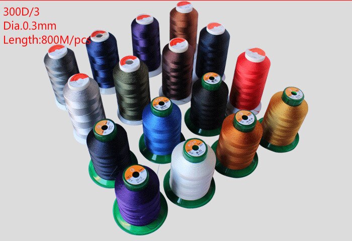 300D/3 Dia.0.3 High Strength Bonded Nylon Sewing Thread 800M/spool For Upholstery Outdoor Market Drapery Beading Luggage