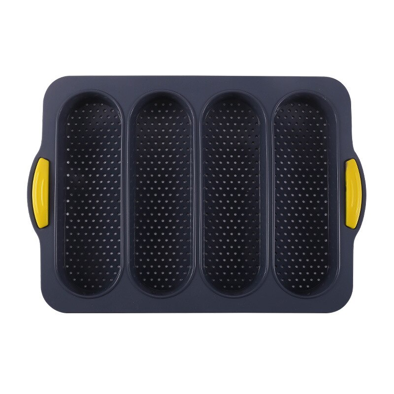 Silicone French Bread Baking Mold Set Bread Wave Baking Tray Practical Cake Baguette Mold Pans 3 Groove Waves Bread Baking Tools: E