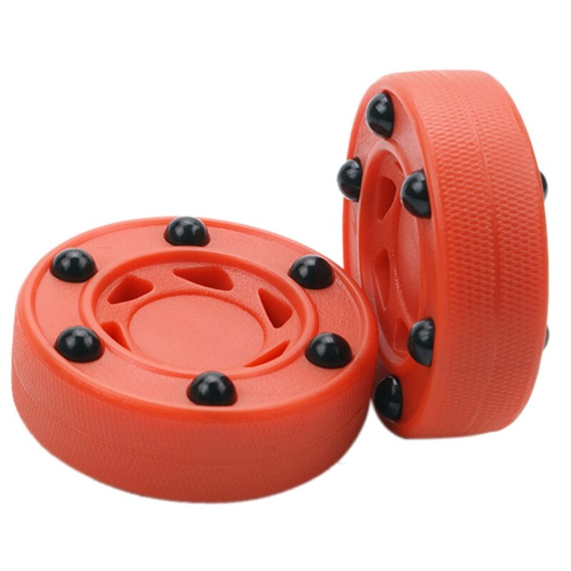 Hochdichter übungspuck für rollhockey, perfekt ausbalanciert für inline- und street-rollhockeytraining auf dem eis