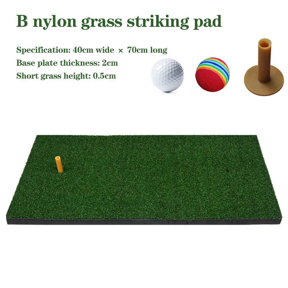 TTYGJ Mini Golf Hitting Mat Indoor Portable Training Mat Golf Practice Grass for Ourdoor home Golf Game use: B