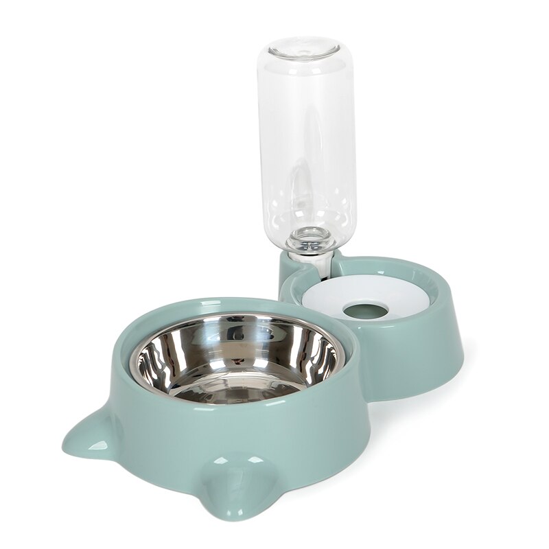 Hoopet Kat Kom Hond Water Feeder Kom Kat Kitten Drinkwaterfontein Eten Dish Voerbak Goederen: FoodxWater Green1